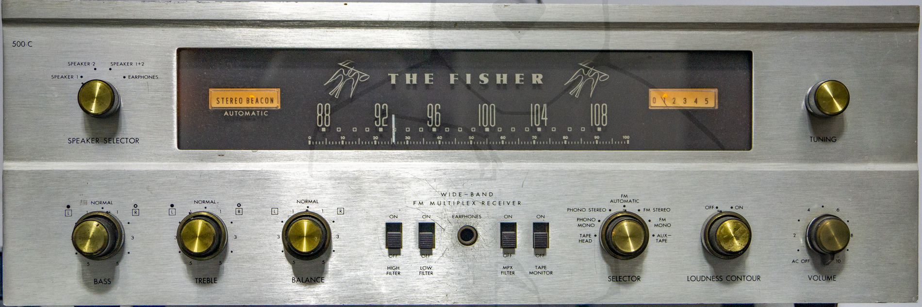 Fisher 500-C - Frontansicht in Betrieb